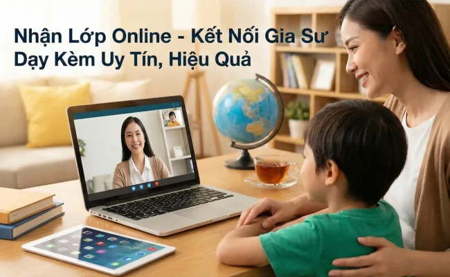 Nhận Lớp Online Kết Nối Gia Sư Dạy Kèm Uy Tín Hiệu Quả