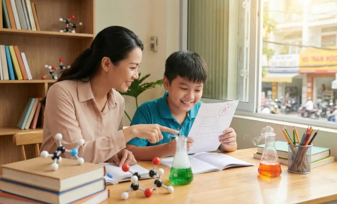 gia sư hoá giúp học sinh yếu cải thiện điểm số